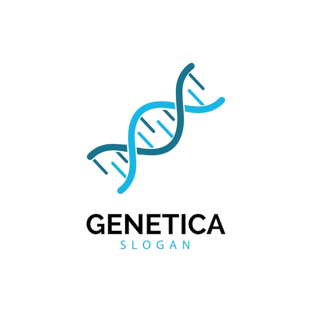 Menselijk DNA en genetische vector pictogram ontwerp illustratie