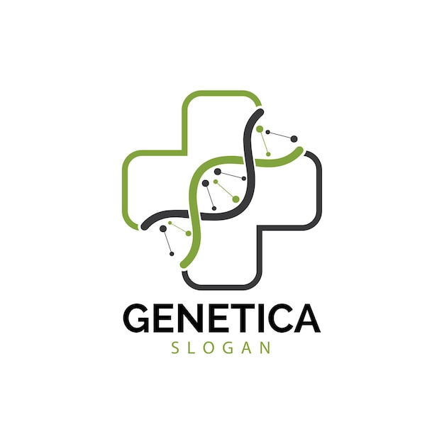 Menselijk DNA en genetische vector pictogram ontwerp illustratie