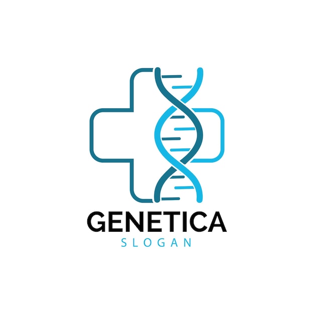 Menselijk DNA en genetische vector pictogram ontwerp illustratie