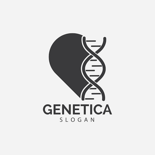 Menselijk DNA en genetische vector pictogram ontwerp illustratie
