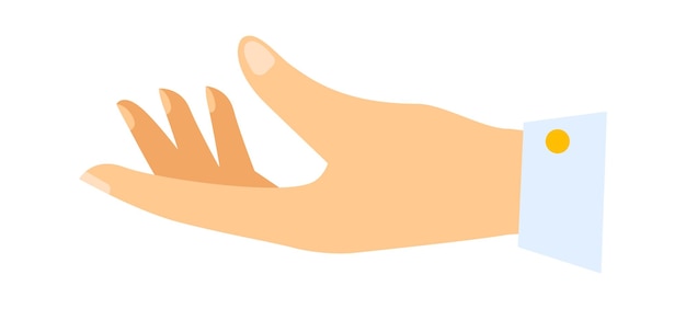 Menselijke hand pictogram vectorillustratie