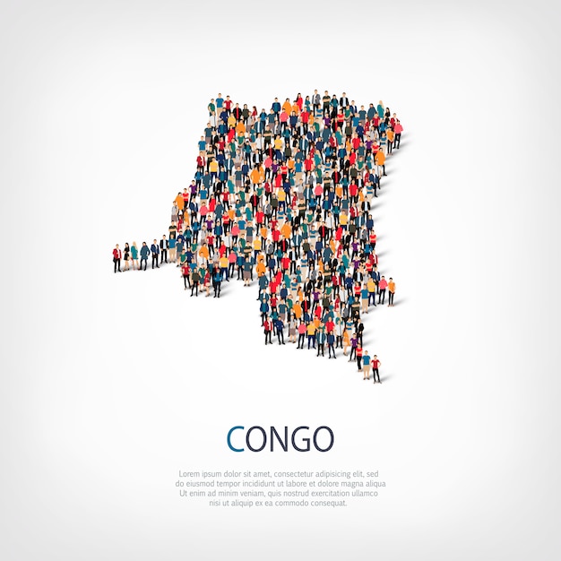 Mensen brengen land congo in kaart