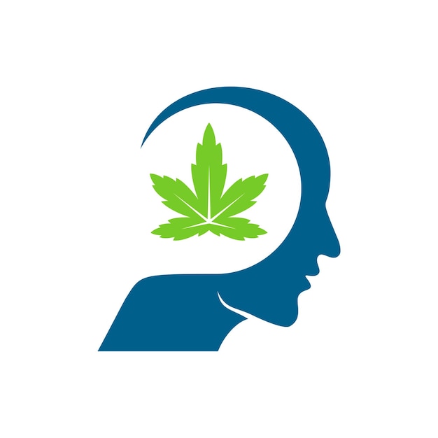Mensen Cannabis logo vector sjabloon Creatieve Cannabis logo ontwerpconcepten