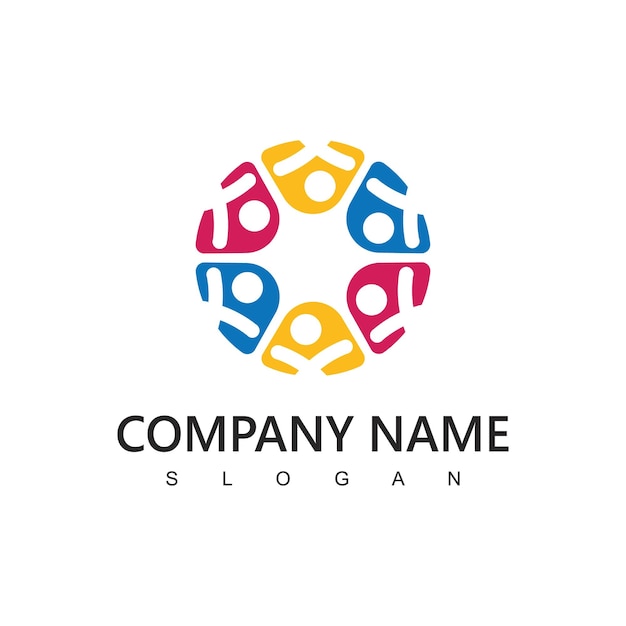 Mensen Logo Sjabloon Sociale Media Netwerkpictogram