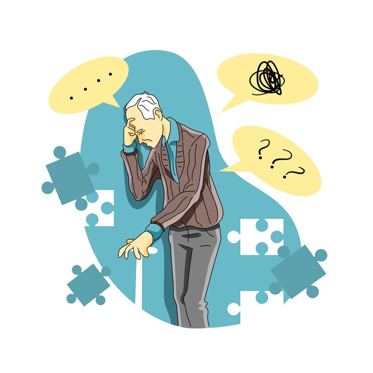 Vector mental disorder of dementia or memory loss
