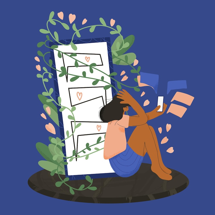 Vector mental disorder vector person with bad mood