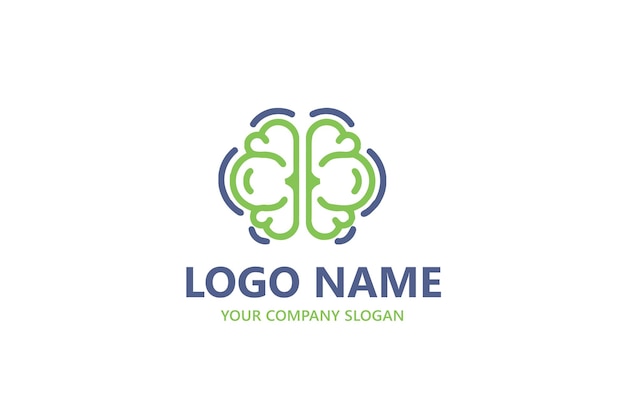 Mental health brain logo