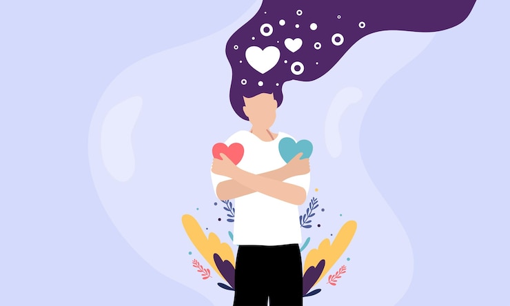 वेक्टर mental health illustration vector design for mental health day event