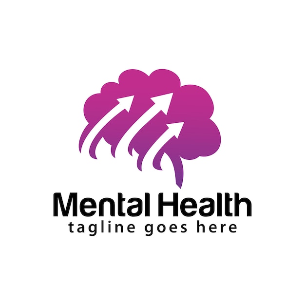 Mental health logo design template