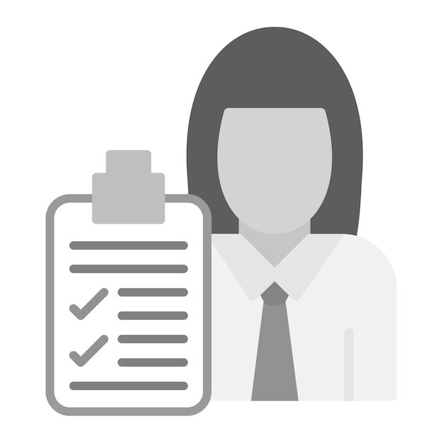 Vector mentor vrouwelijke icoon vector afbeelding kan worden gebruikt voor business training