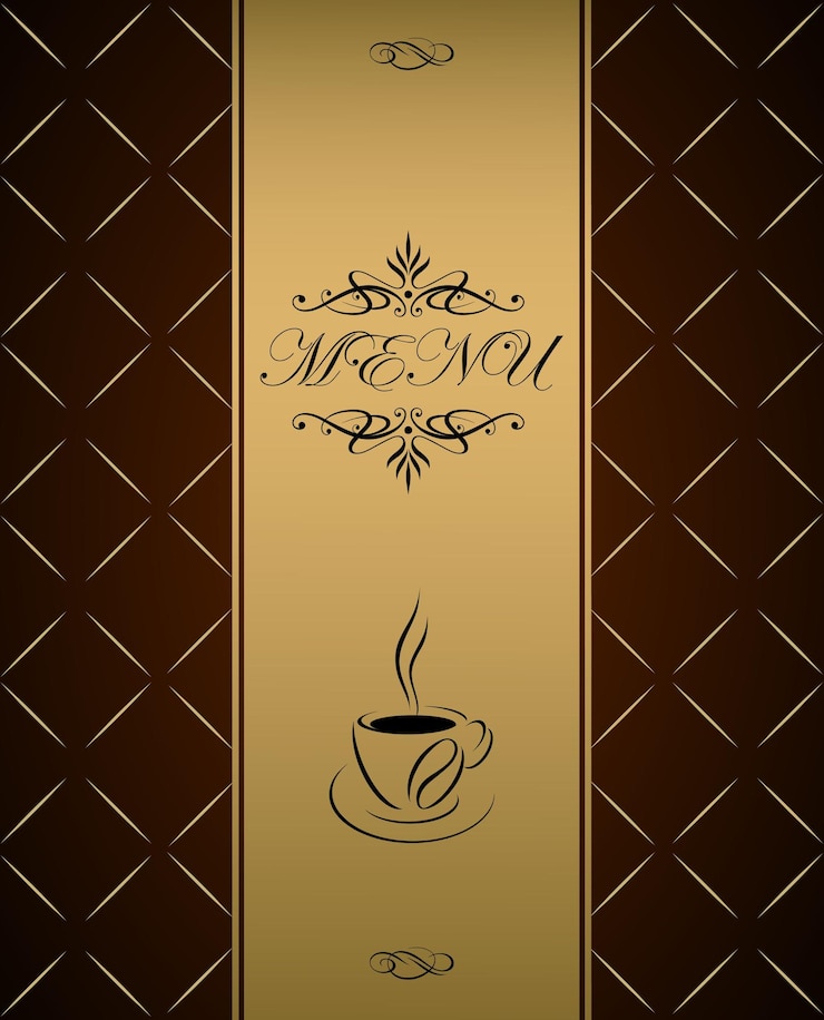 Vector menu cover