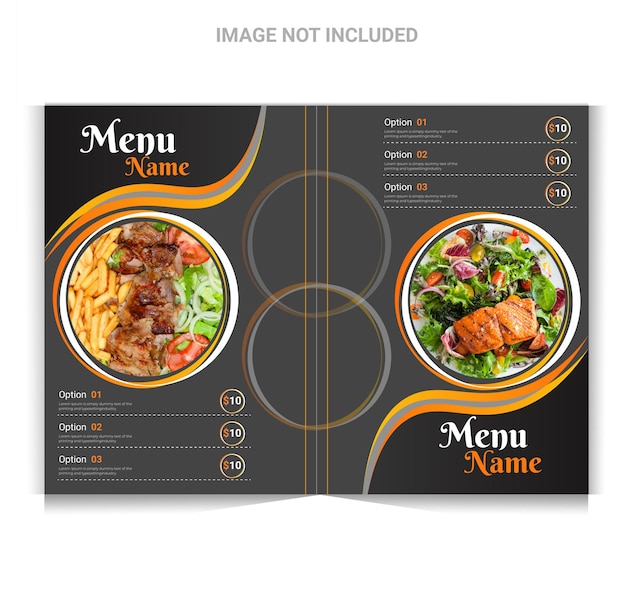 Vector menu design your business food design menu card design