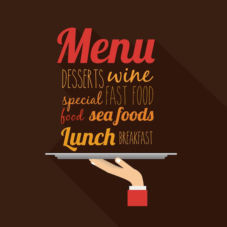 Vector menu design
