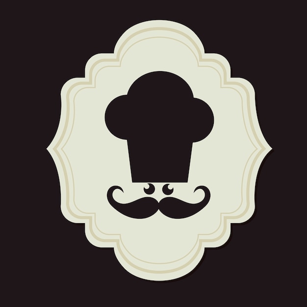 Vector menu restaurant cover icon