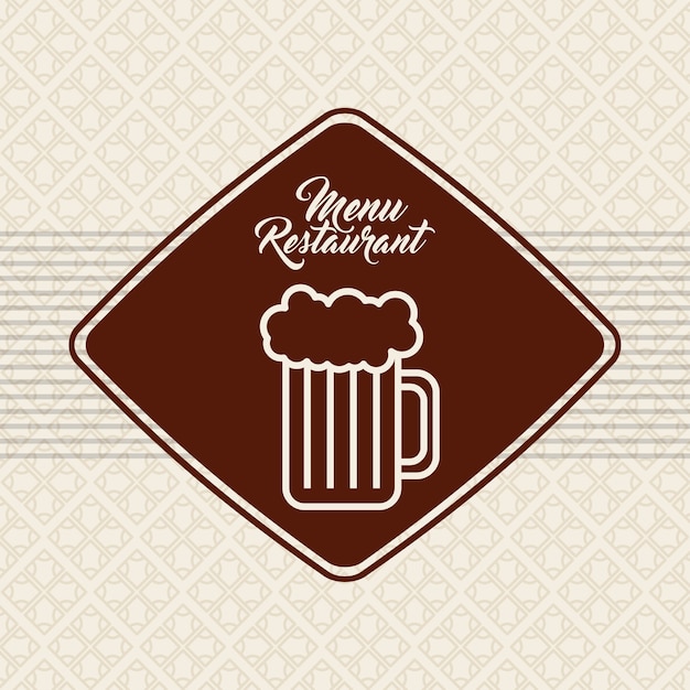 menu restaurant design, vector illustration eps10 graphic 