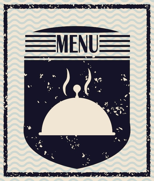 Menu and restaurant icons design 