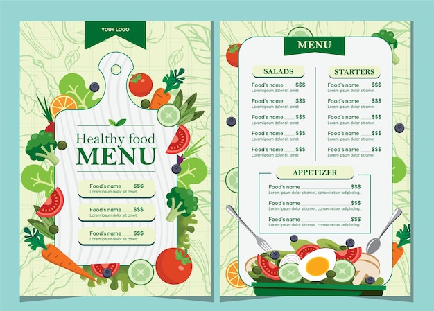 menu vector design