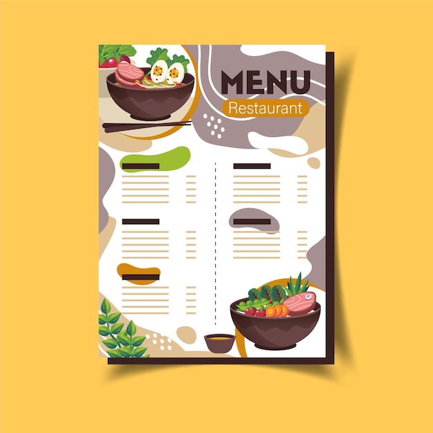 menu vector