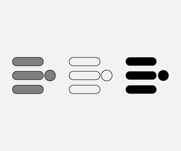 Menupictogram Menu UI-ontwerp