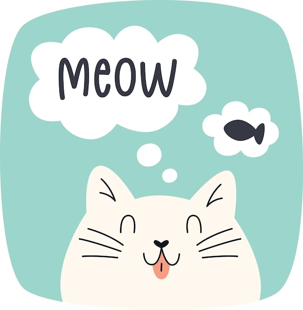 Meow Cat Sticker