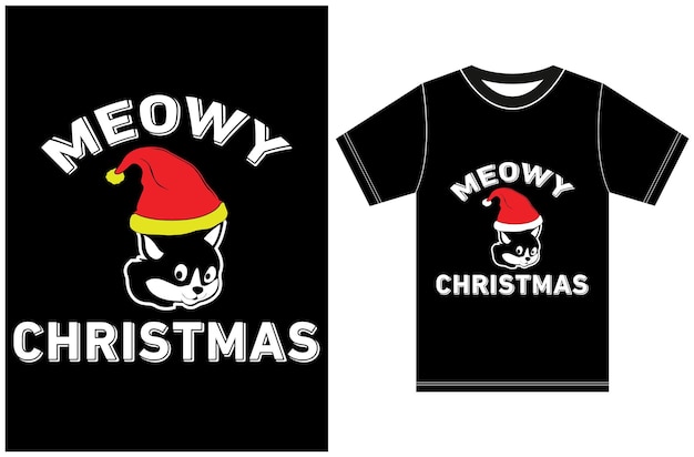 Meowy christmas shirt, funny christmas shirt, cute christmas shirt, cat shirt, christmas shi da donna