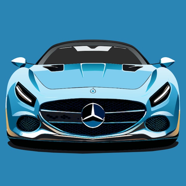 Vector mercedes vector illustration cartoon