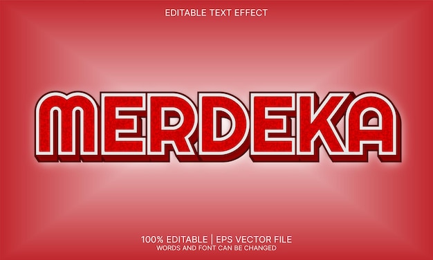 Merdeka text effect