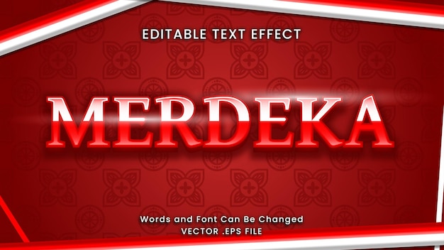 Merdeka text effect