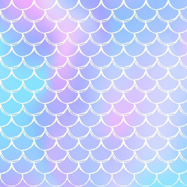 Mermaid scales background with holographic gradient