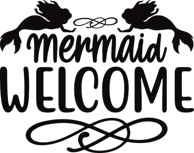 Vector mermaid svg bundle