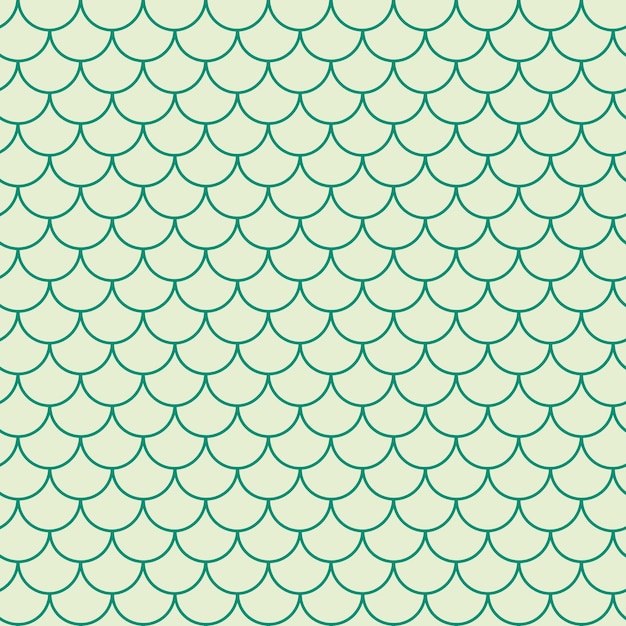 Mermaid tail seamless pattern