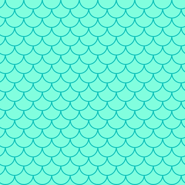 Mermaid tail seamless pattern