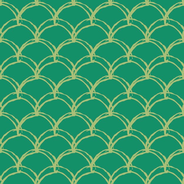 Mermaid tail seamless pattern