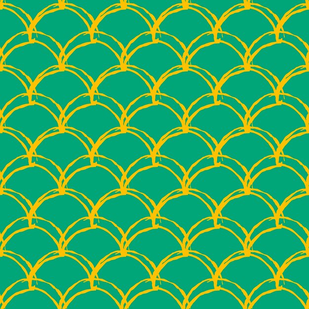 Mermaid tail seamless pattern