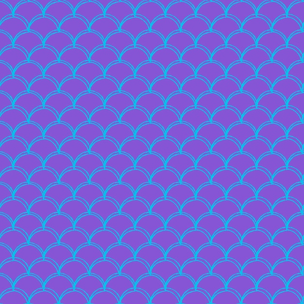 Mermaid tail seamless pattern