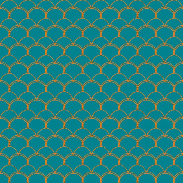 Mermaid tail seamless pattern