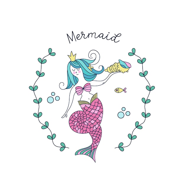 Mermaid with a seashell