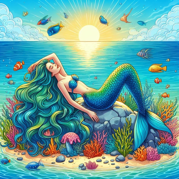 Vector mermaid