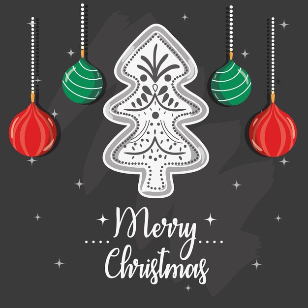 Merry chistmas decoration card to celebration 