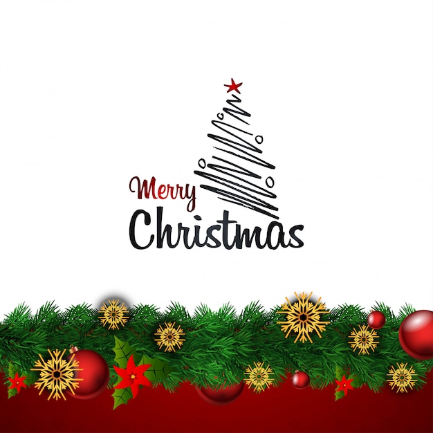 Merry christamas design with creative design vector