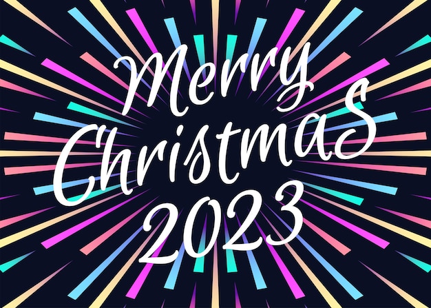 Merry Christmas 2023 greeting card