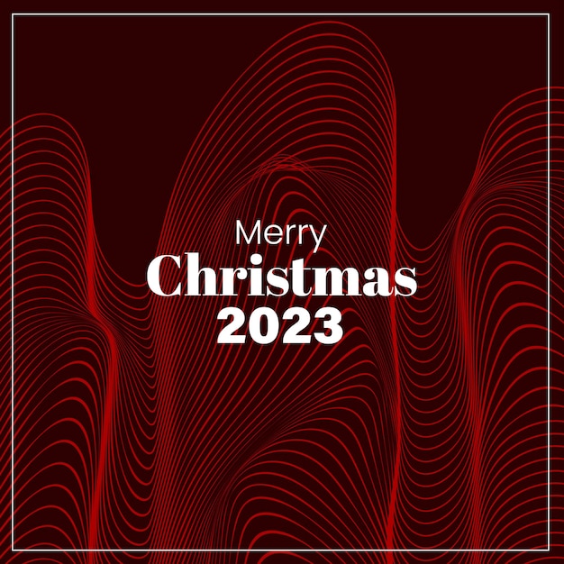 Счастливого Рождества 2023 Ретро-стиль Футуристический фон Резюме