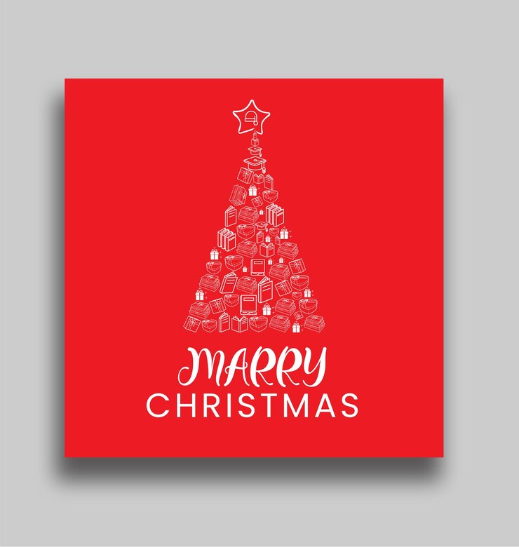 Premium Vector Merry christmas 2024 background