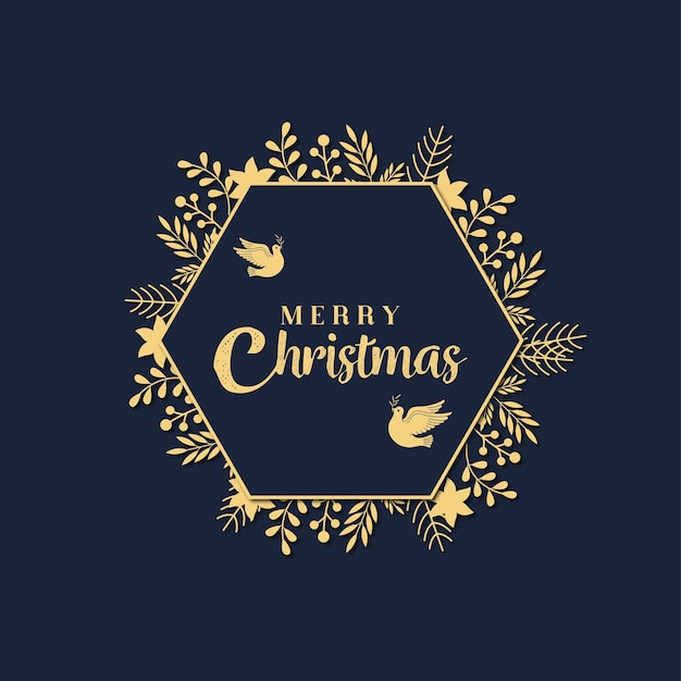 Merry Christmas Abstract Background Card Design