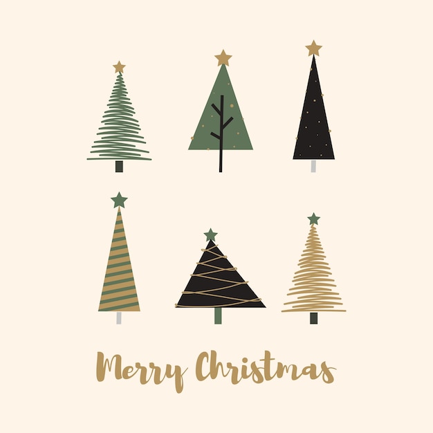 Merry Christmas achtergrond illustraion sjabloon vector