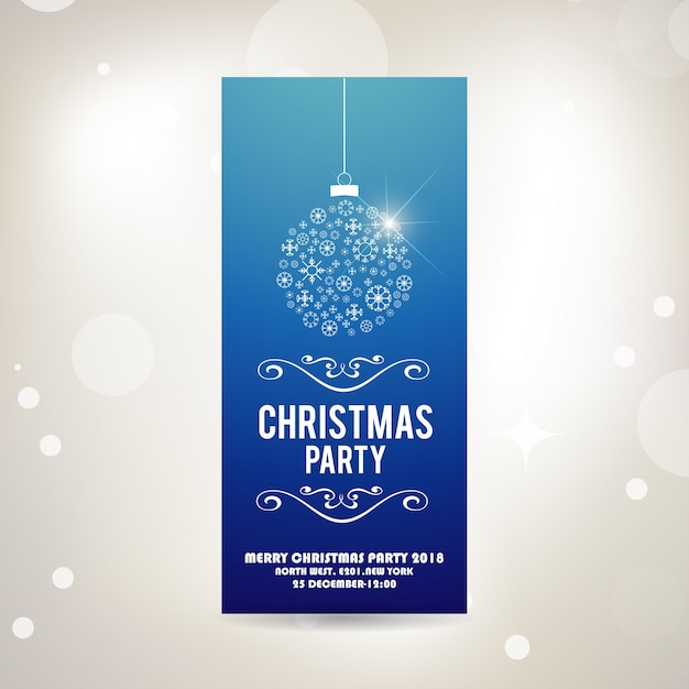 メリークリスマス、そしてハッピーニューイヤー。クリスマスのボールと装飾の要素とタイポグラフィレトロなグリーティングカード