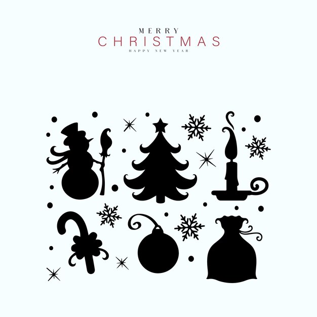 Vector merry christmas background calligraphy text merry christmas and happy new year lettering template