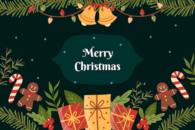 Vector merry christmas background design