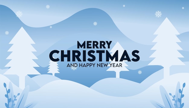 Merry Christmas background greeting card template