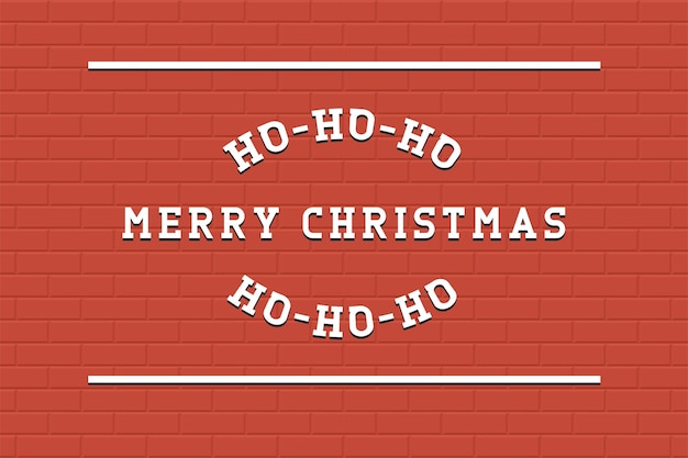 メリークリスマスの背景タイルの赤い背景の創造的なアートデザインのレトロなスタイリッシュなレタリング